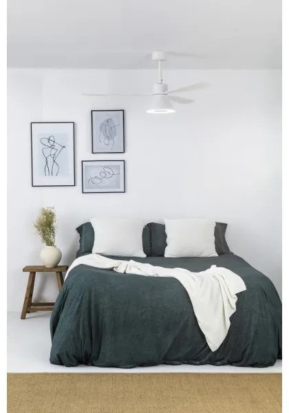 FARO 33760WT-22-LED Stmievateľný ventilátor AMELIA L CONE LED/20W/230V biela pr. 132 cm WT + DO