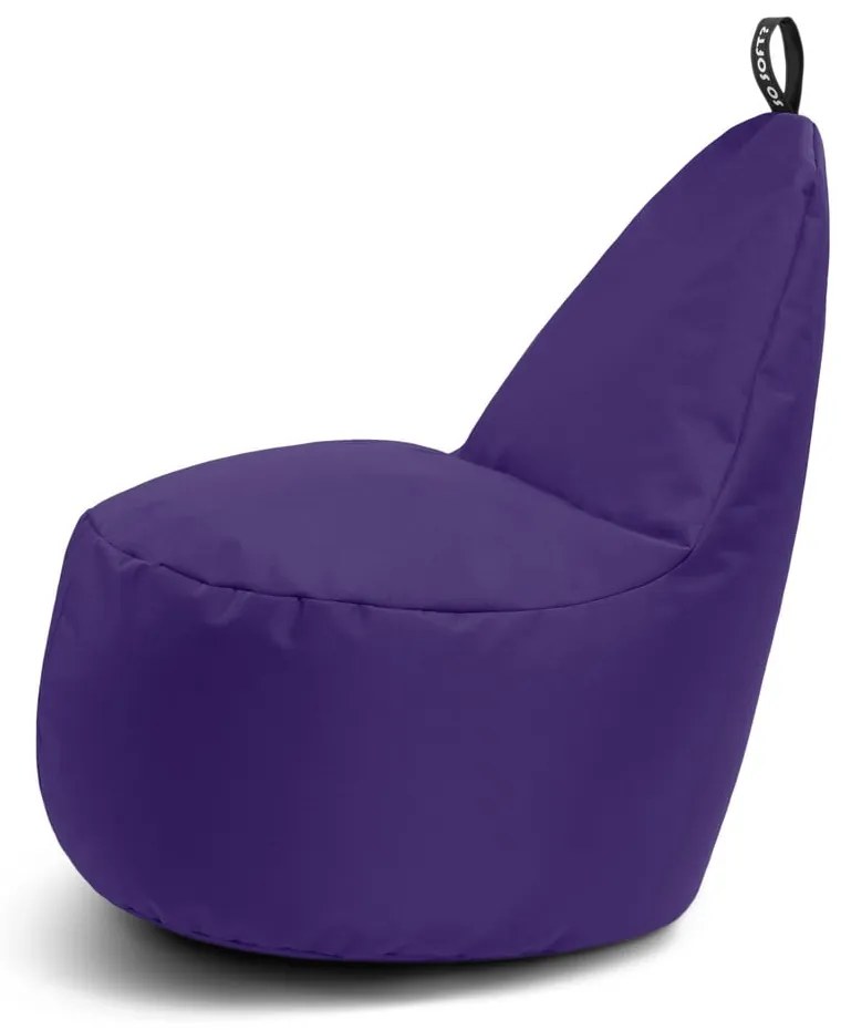 Fialový detský sedací vak Lull M – So Soft?