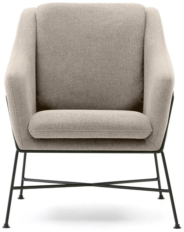 Béžové kreslo Brida – Kave Home