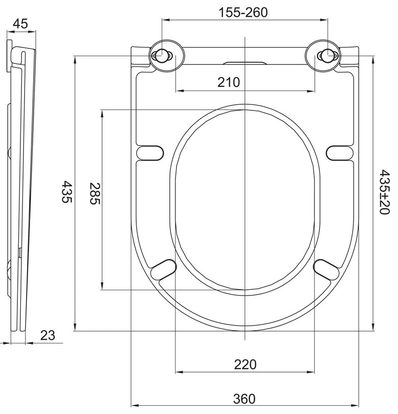 Mereo Mereo, WC kombi, vario odpad, kapotované, Smart Flush RIMLESS, keramické, vr. sedátka, MER-VSD91T1