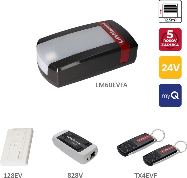 LiftMaster by Chamberlain LiftMaster LM60EVFA s myQ rozhraním 828EV