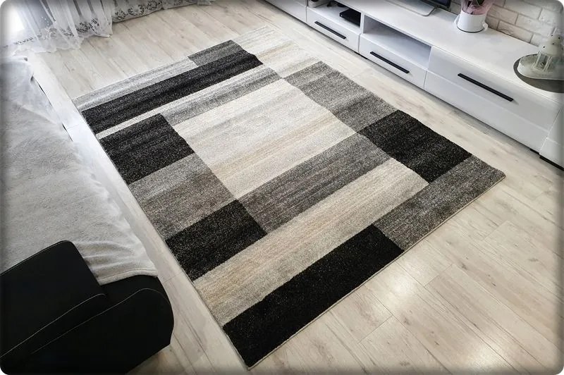 Dekorstudio Moderný koberec RIO vzor 922 sivý Rozmer koberca: 120x170cm