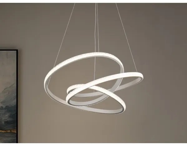 LED stmievateľný luster na lanku LED/90W/230V 3000-6500K pr. 47 cm + DO