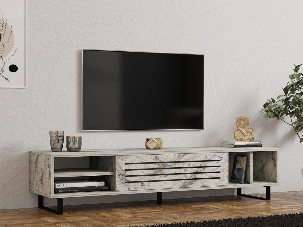 TV stolík/skrinka Samba (mramor frézia). Akcia -18%. Vlastná spoľahlivá doprava až k Vám domov. 1102544