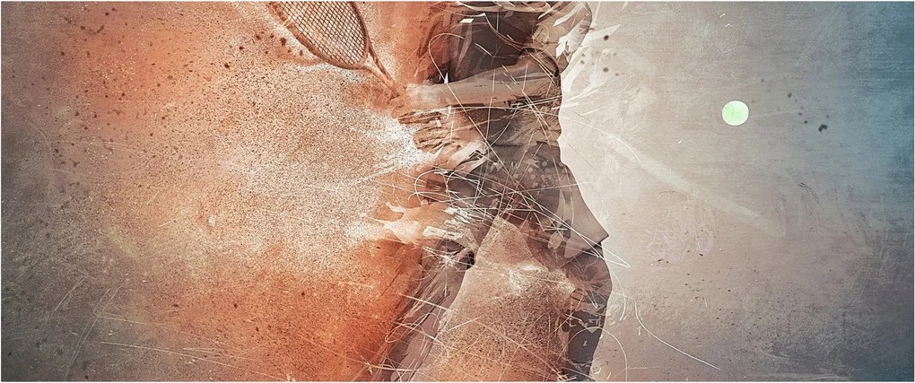 Obraz - Tenista (120x50 cm)