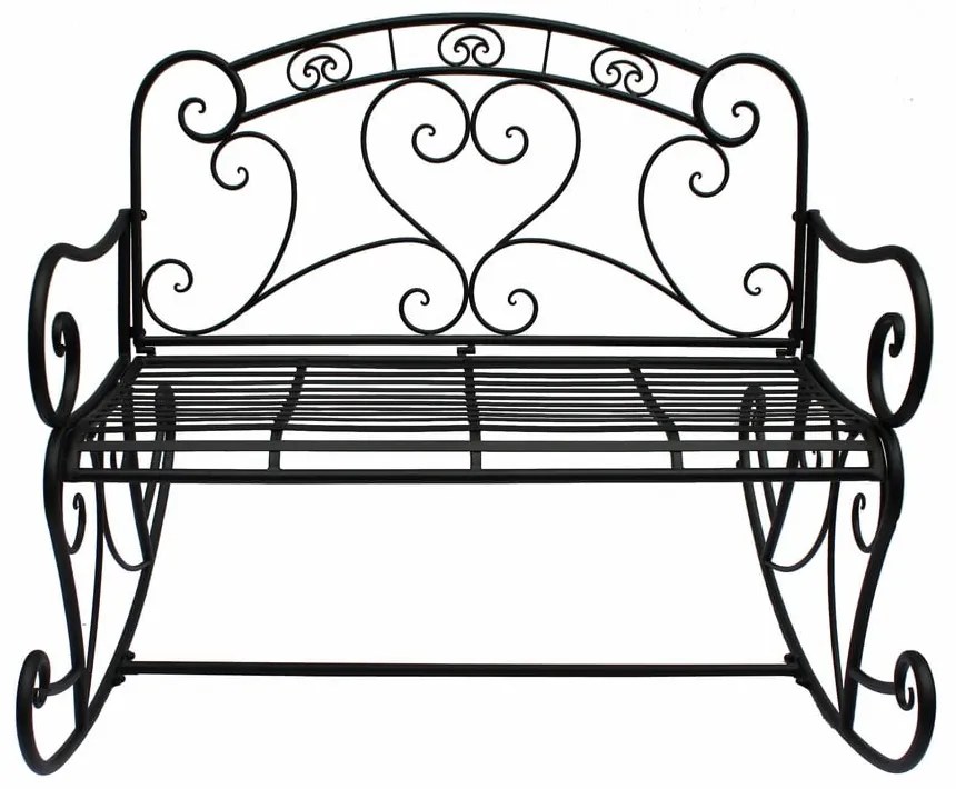 Čierna kovová záhradná lavica Dares - Garden Pleasure