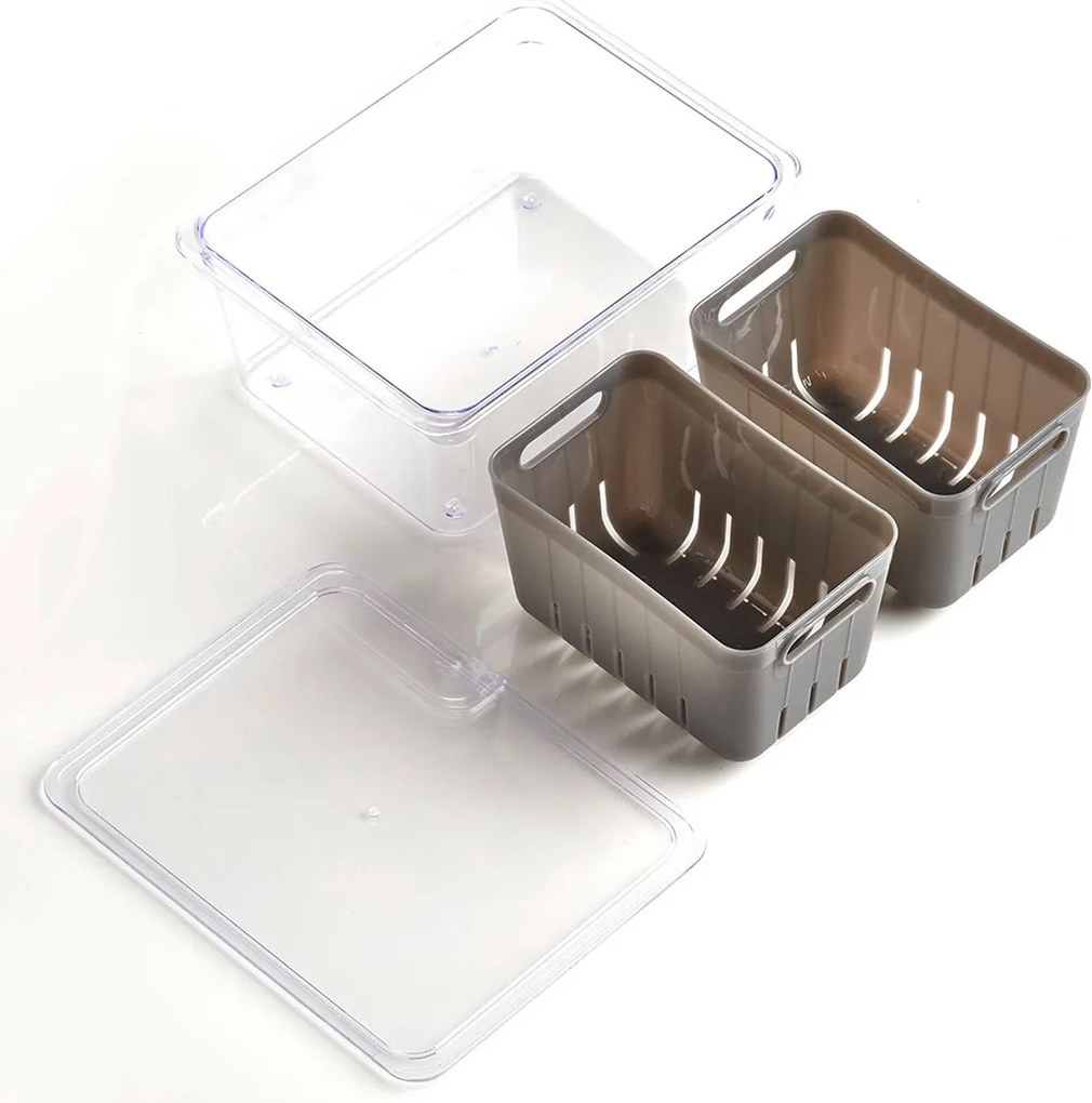 Zeller Present Organizér na ovocie a zeleninu, 2 sitá + 1 nádoba, BOITE