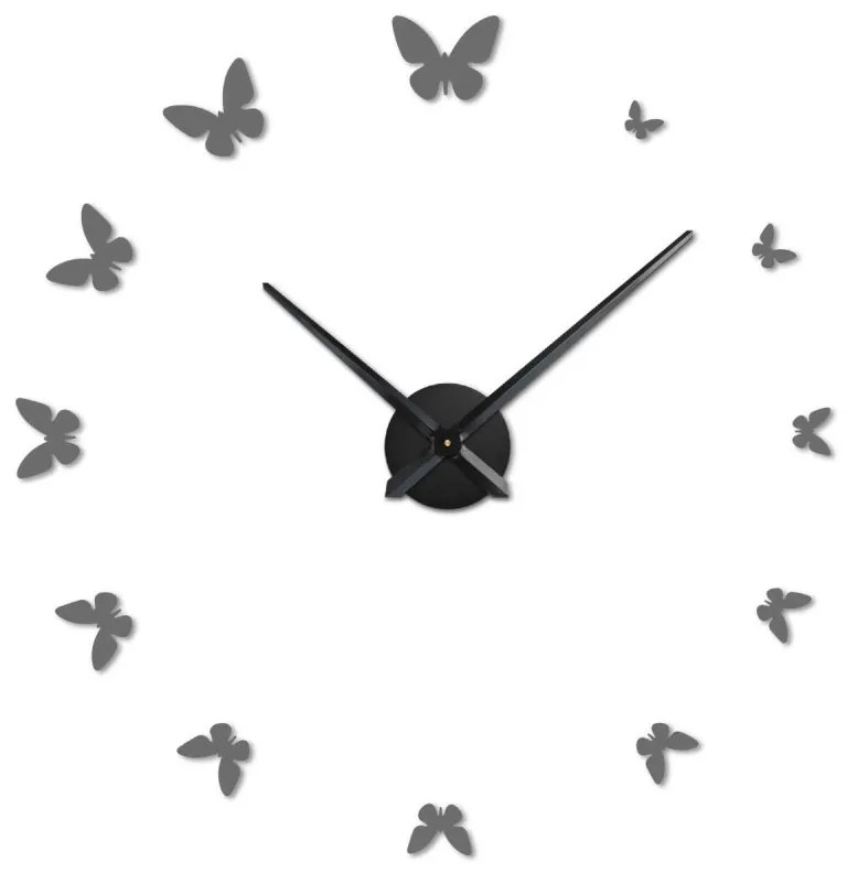Hodiny na stenu s motýľmi vytvárajú vizuálne pútavý efekt | SENTOP 12S001