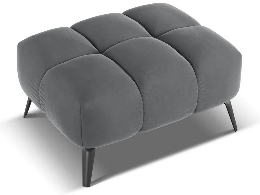 Sivá zamatová podnožka Nalu – Makamii