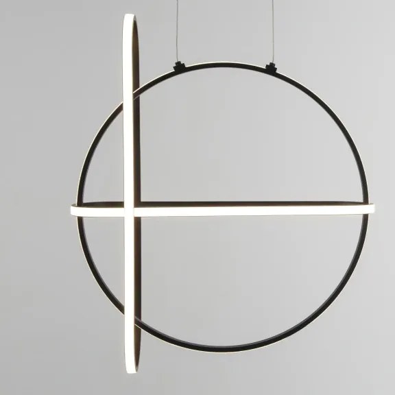 LED luster Arte 52 čierne