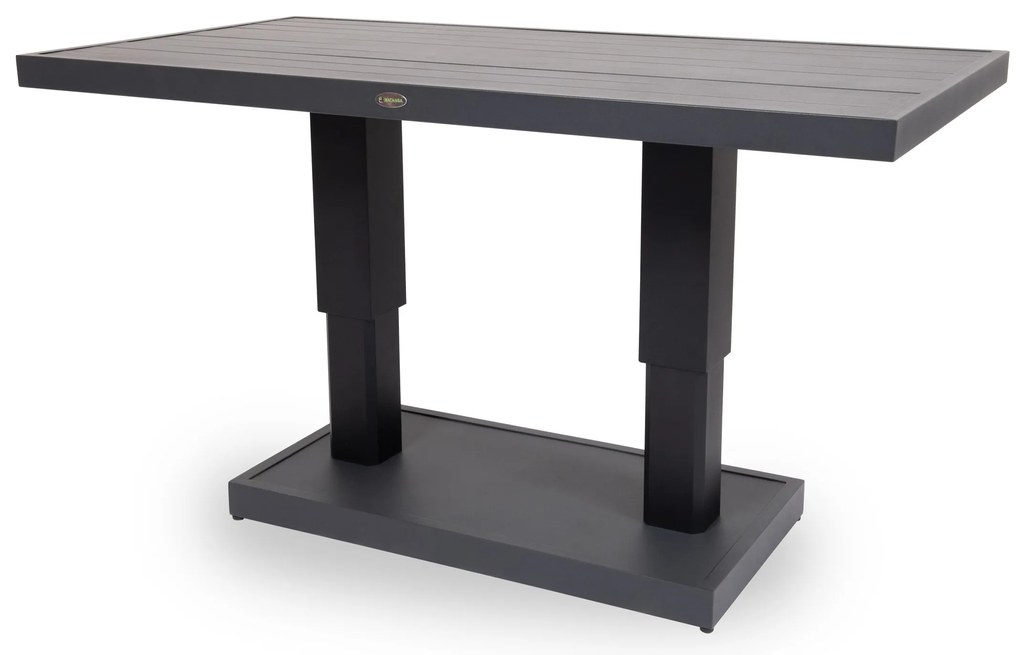 Výškovo nastaviteľný stôl EMOT/BURY antracit