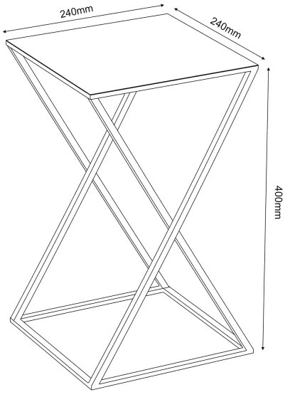 Stojan na kvety 40x24 cm čierna