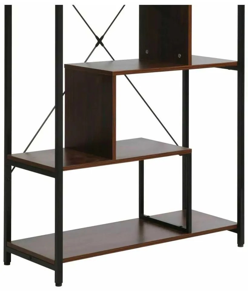 Regál Winder II, orech / čierna