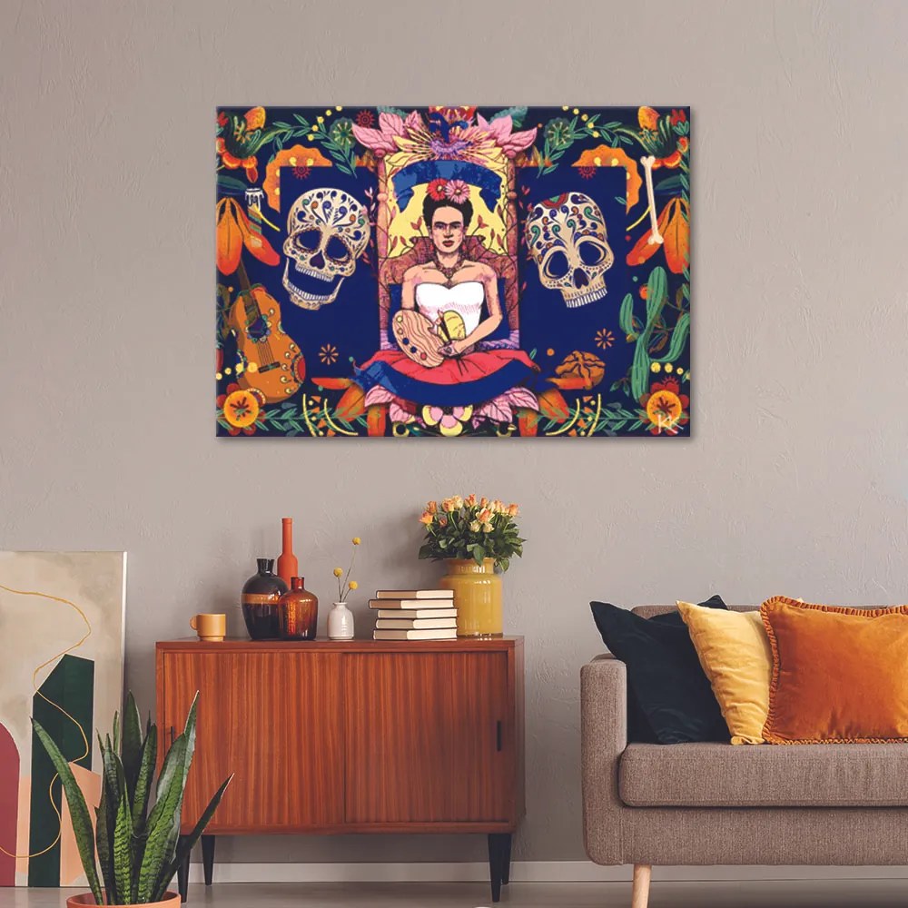 Gario Obraz na plátne Frida Kahlo Los Muertos Rozmery: 60 x 40 cm