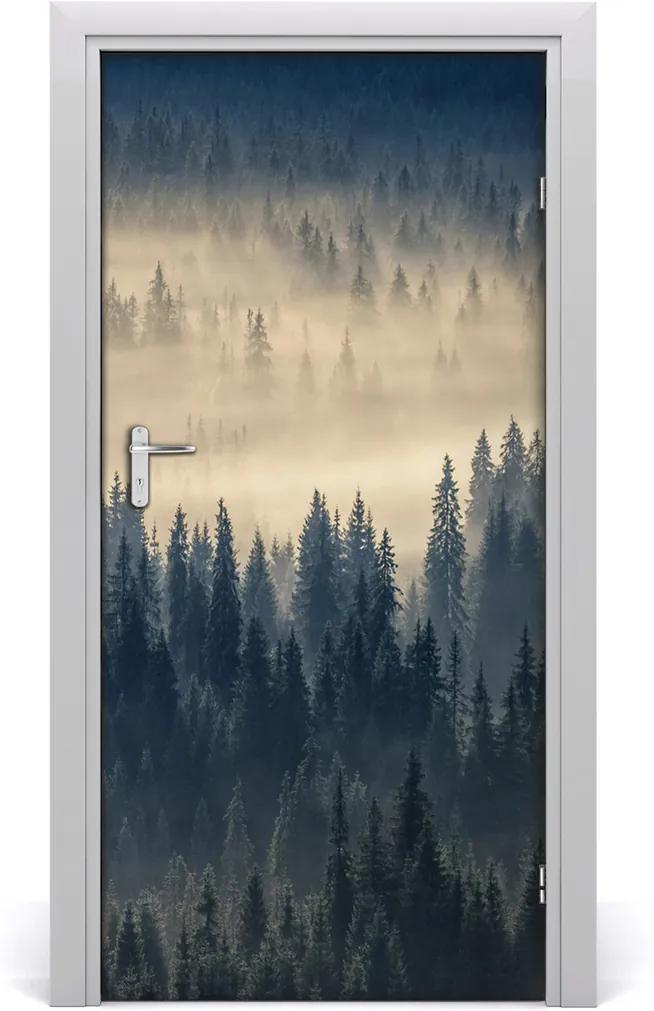 Fototapeta na dveře samolepící Mlha nad lesem