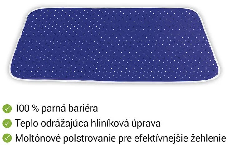 Deka na žehlenie BODKY 100 x 65 cm