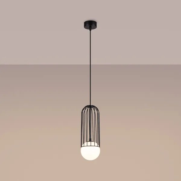 Sollux SL.1332 - Luster na lanku BRINA 1xG9/8W/230V čierna