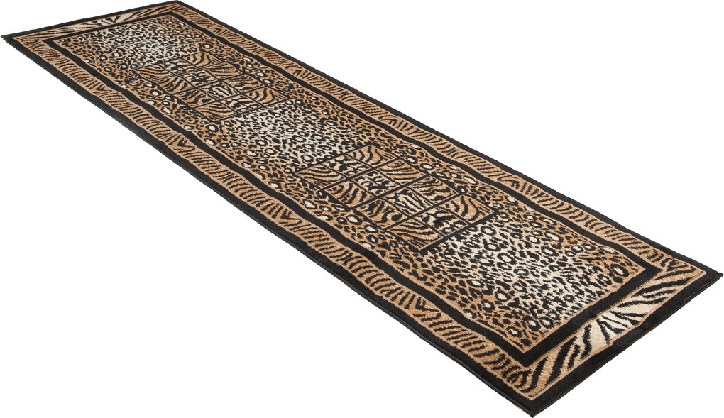 TA Koberec 6600A ČIERNY ATLAS PP Rozmer: 100x250 cm