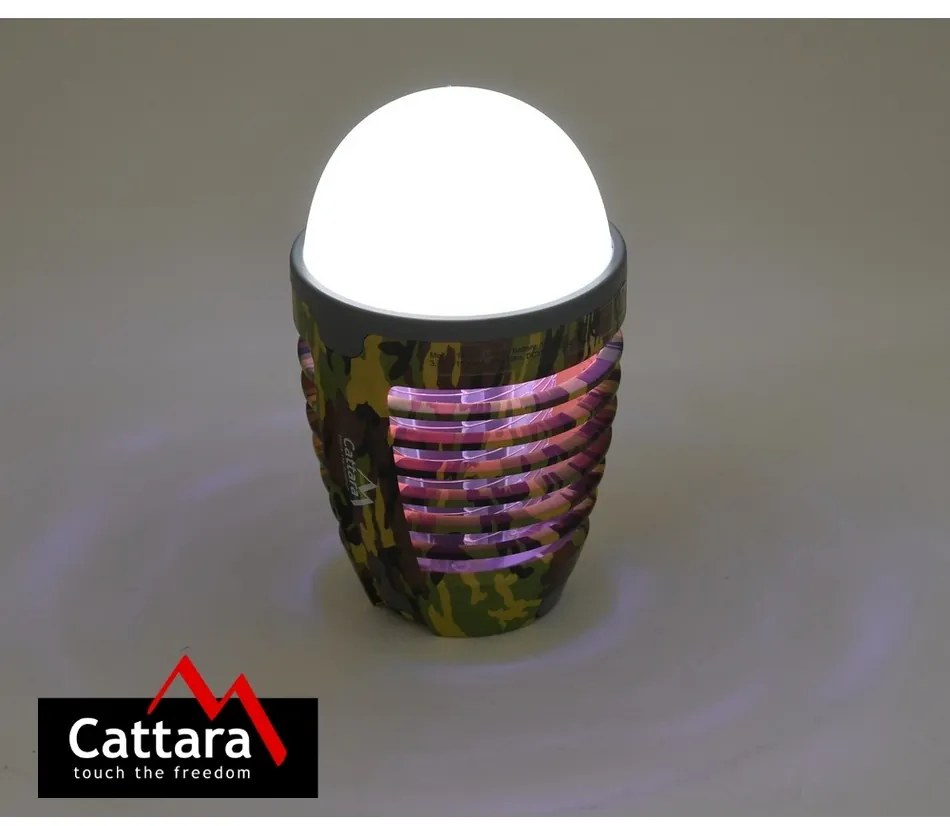 Cattara Nabíjacie svietidlo s lapačom hmyzu Pear army, 70 lm