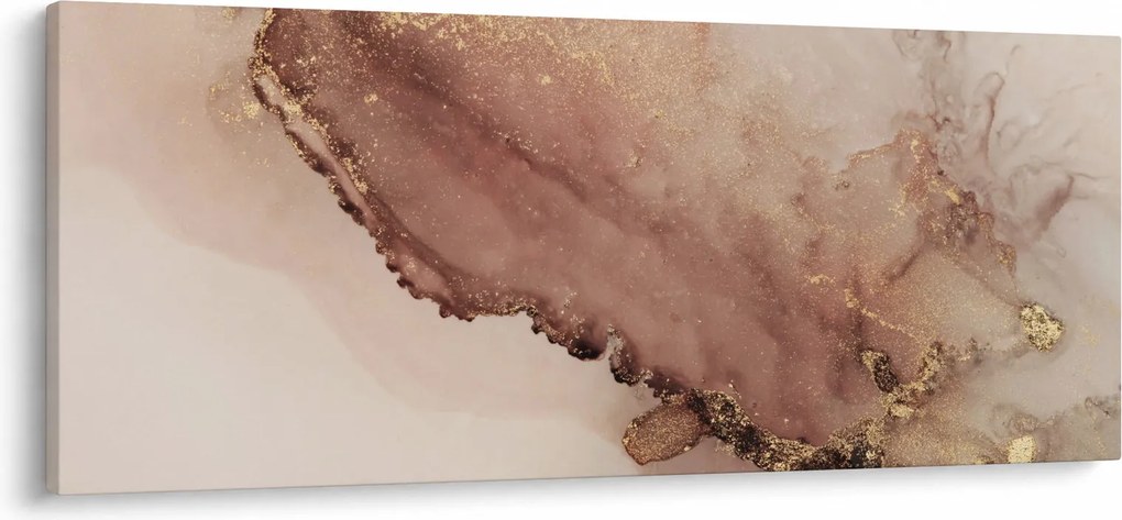 Obraz - Zlaté trblietky (120x50 cm)