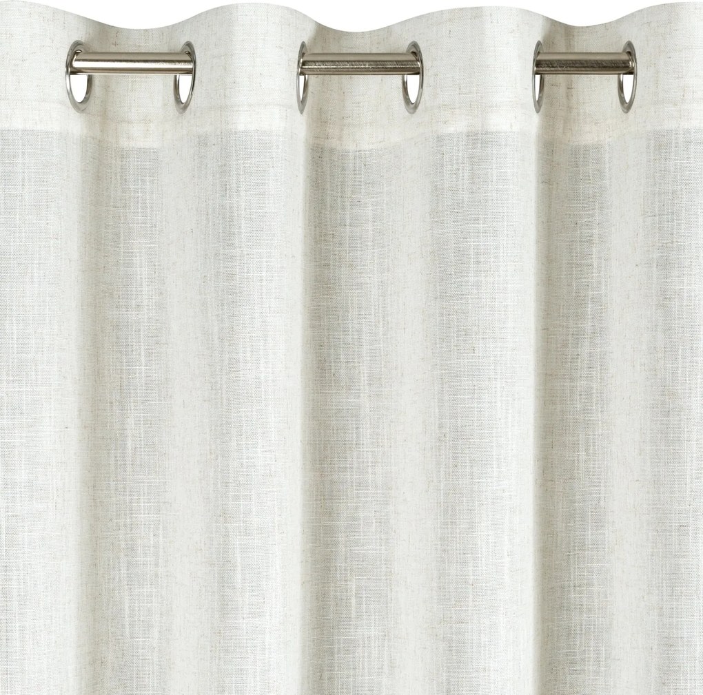 ZÁVES NA KRÚŽKOCH ELINA 140X250 CM PRÍRODNÁ