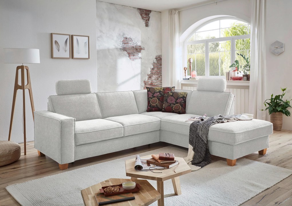 XXXLutz ROHOVÁ SEDAČKA, textil, strieborná Sit & More - Sedačky - 000144005809