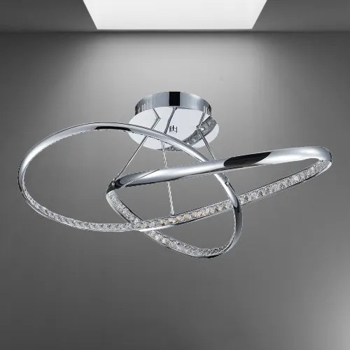 Dizajn krištáľ stropné svietidlo LUXERA 62426 MADD