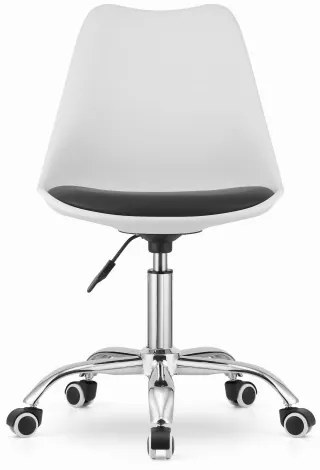 Bestent Kancelárska stolička bielo-čierna BASIC