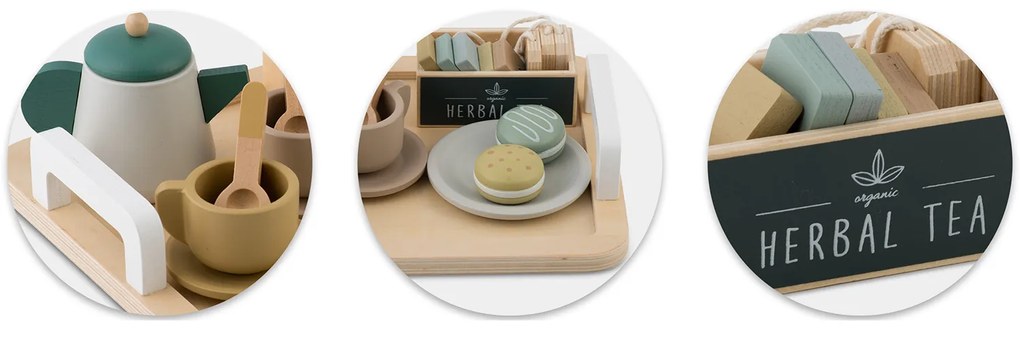 Drevená čajová súprava Nukido NK-864