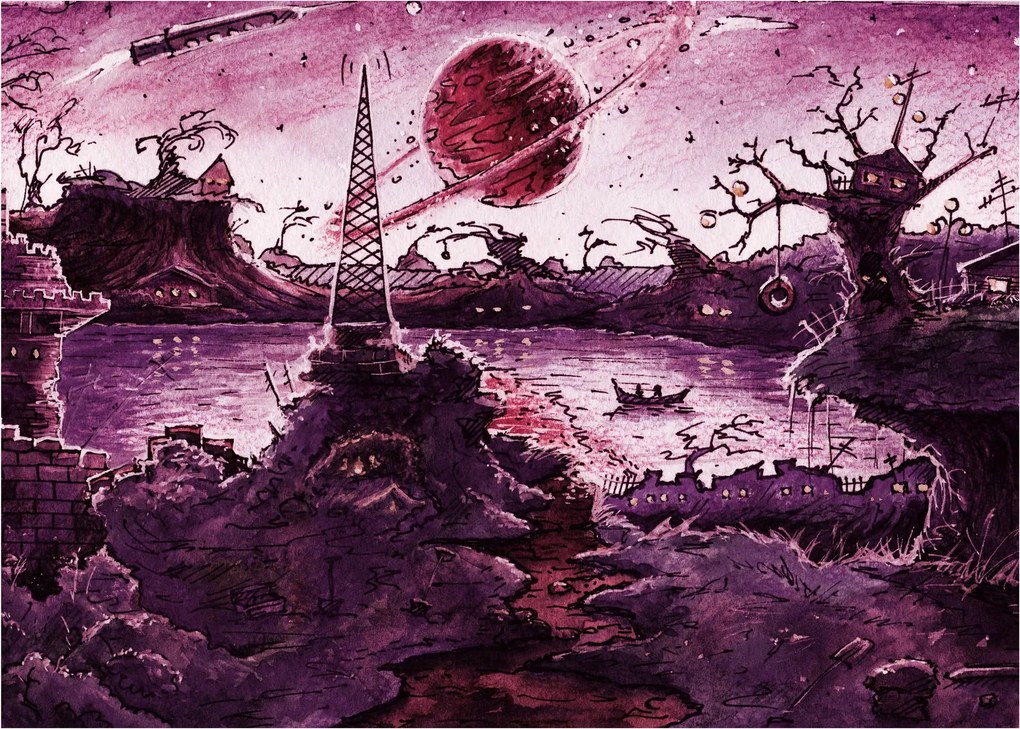 Obraz - Očarovaná dedina (70x50 cm)