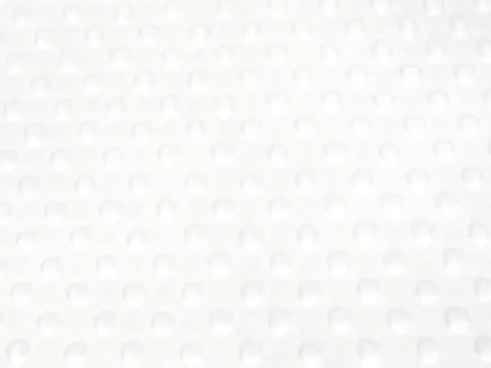 Biante Hrejivé posteľné obliečky Minky 3D bodky MKP-016 Krémovo biele Predĺžené 140x220 a 70x90 cm