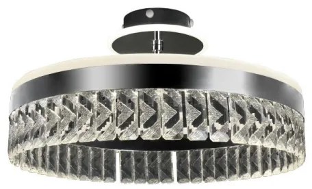 LED Stmievateľný prisadený luster LED/75W/230V 3000-6500K chróm + diaľkové ovládanie