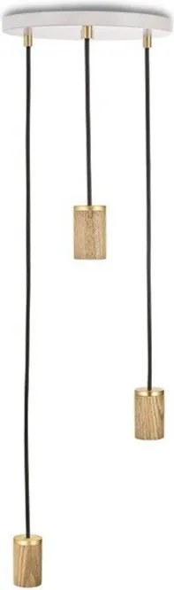 Stmievateľné závesné svietidlo v bielo-prírodnej farbe ø 25 cm – tala