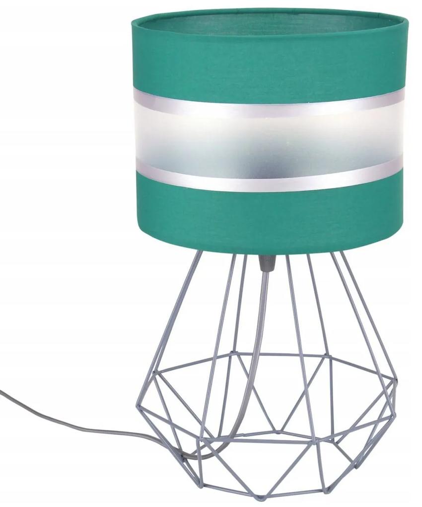 Stolná lampa Elegance, 1x textilné tienidlo (výber zo 6 farieb), (výber z 3 farieb konštrukcie), d