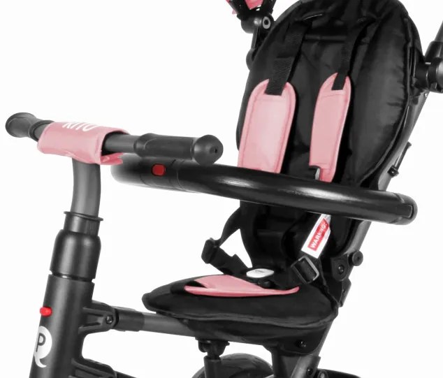 Detská trojkolka Rito Rubber ružová