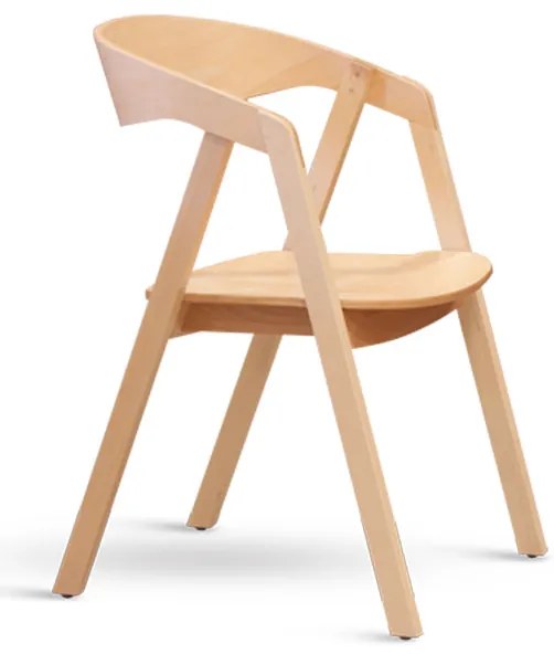 Stima stolička GURU buk s masívnym sedákom Vyberte odtieň ->: Dub morenie