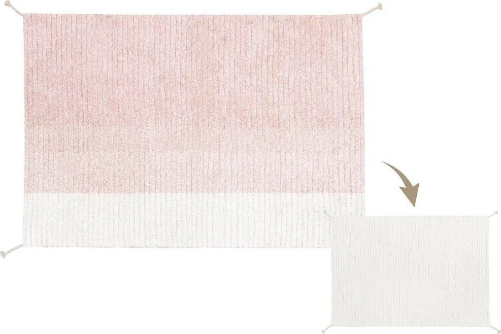 Kusový koberec Gelato Pink, 120x160, ružová, obývacia izba, Lorena Canals