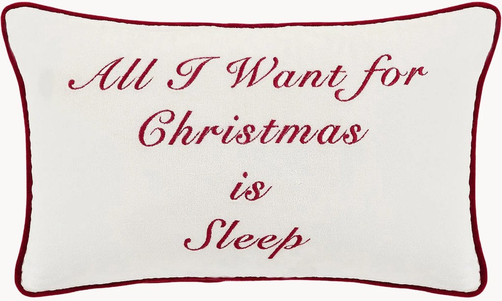Ručne vyrobený vianočný vankúš All I Want For Christmas
