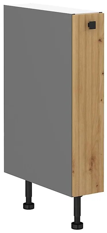 Kuchynská skrinka AVA dub artisan/antracitová 15d cargo bb
