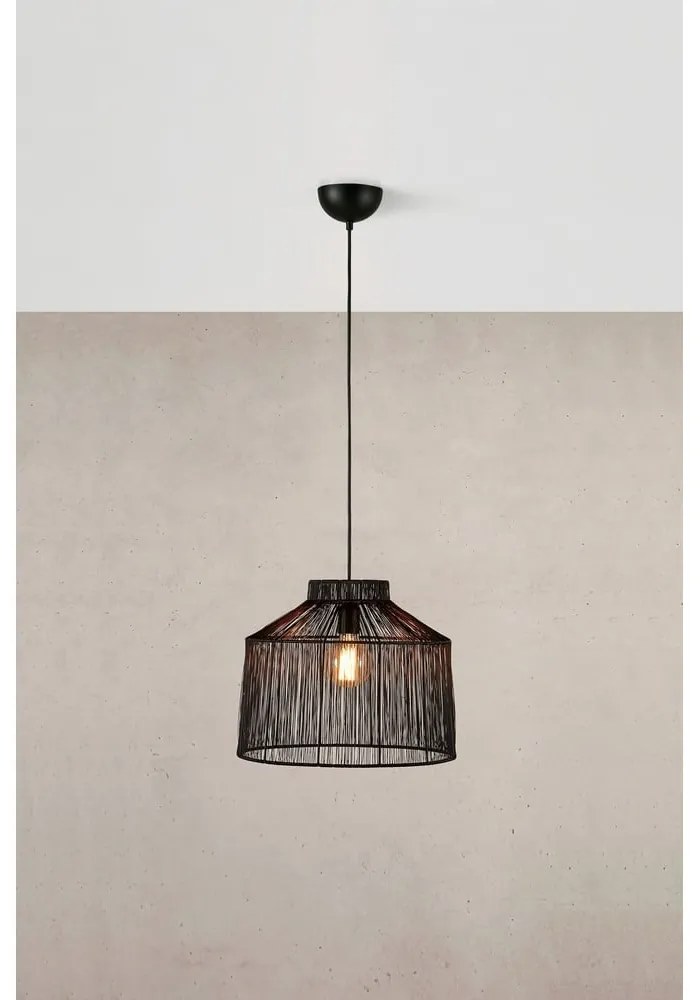 Čierne závesné svietidlo s kovovým tienidlom ø 42 cm Capanna – Markslöjd