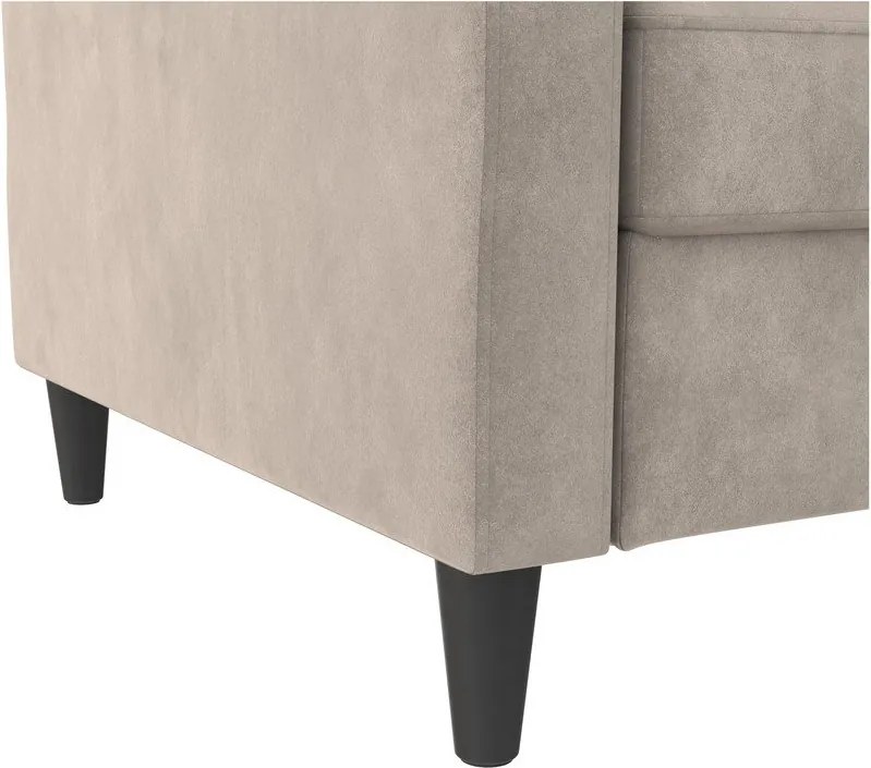 Béžová zamatová pohovka 203 cm Hartford – Støraa