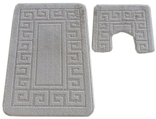 Sada kúpeľňových koberčekov Montana Ethnic Sand Grey