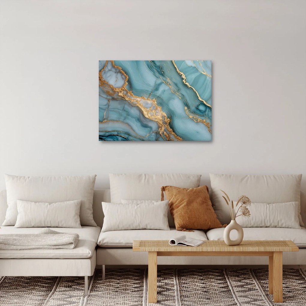Obraz - Tyrkysový mramor (70x50 cm)