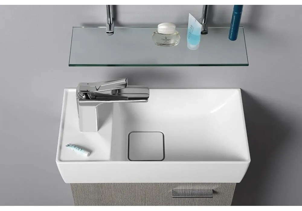 Biele umývadlo z liateho mramoru 47x24 cm Maxx – Sapho