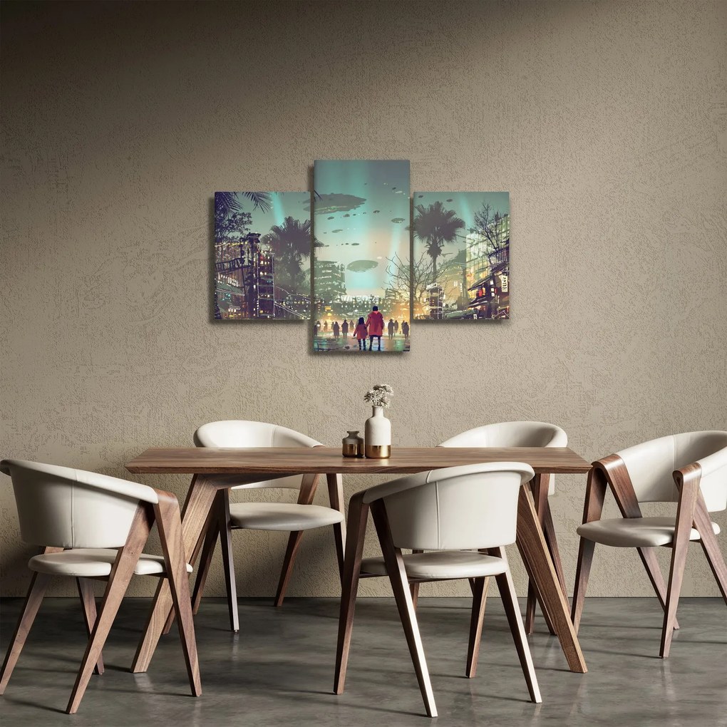 Obraz - mesto v budúcnosti (90x60 cm)