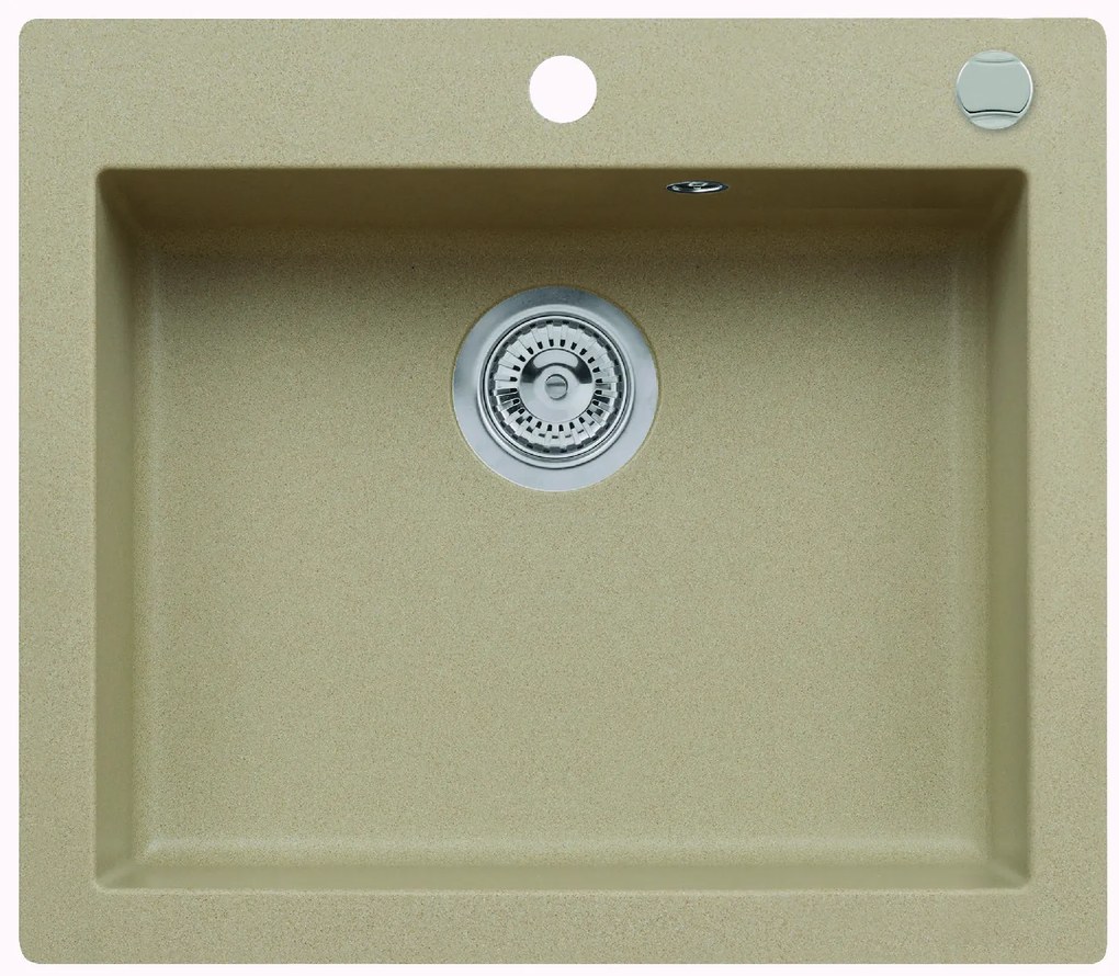 ALVEUS CZ CORTINA 160 - 55-béžová (570x500mm)+sifon pop-up