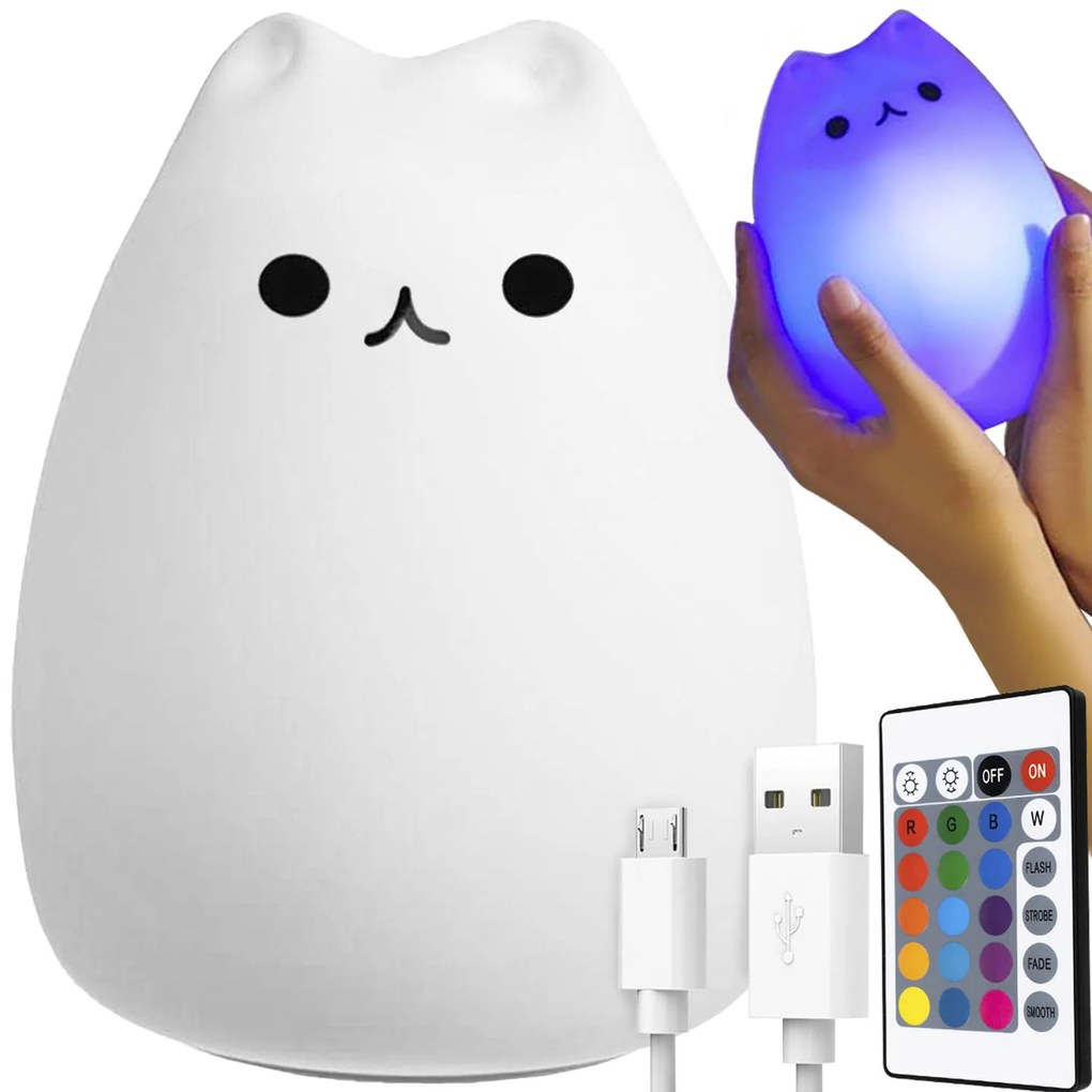 ISO Trade LED nočná lampa pre deti "Kitty"