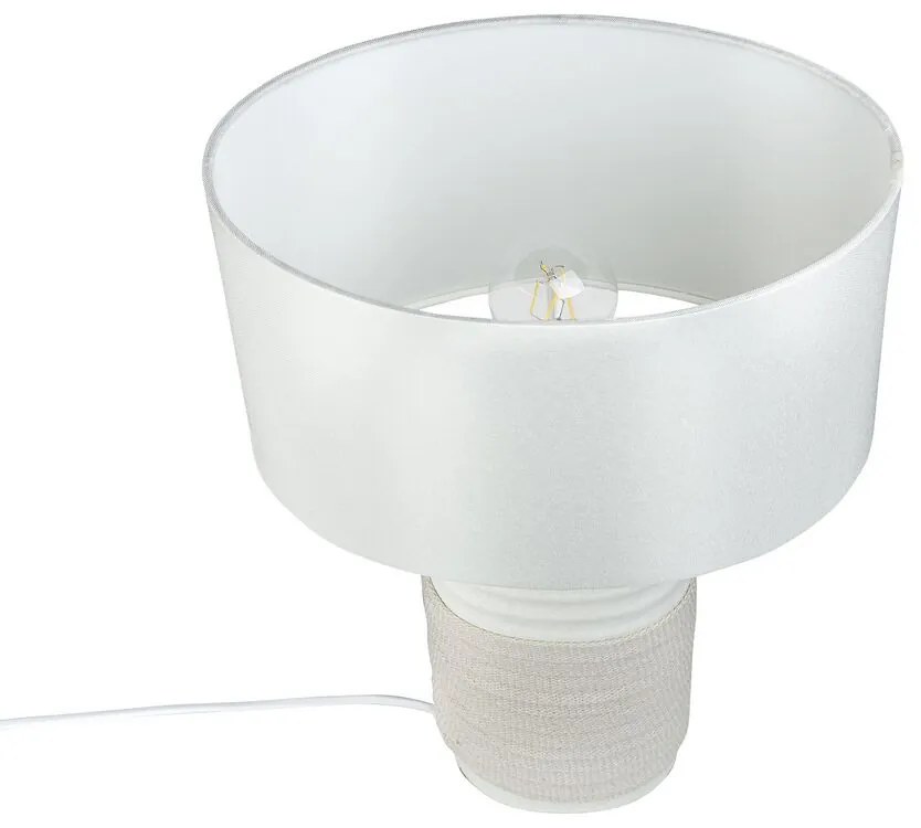 Luxusná béžová nočná stolná lampa NAVIA Beliani