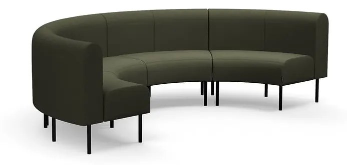 Pohovka VARIETY, vnútorný poloblúk, látka Blues CSII, olivová