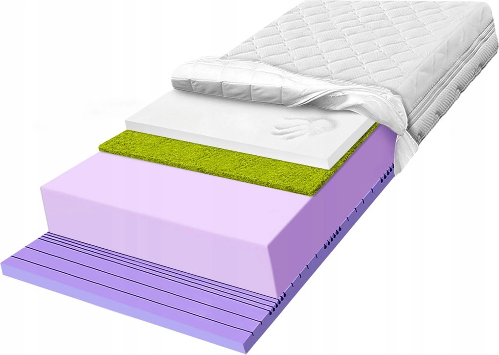 Penový matrac H3 H4 150x170 s pamäťovou zónou, pevný, tvrdý, 30 cm